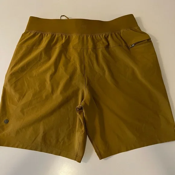 Lululemon men’s mustard colored shorts. Size L. - Picture 4 of 4